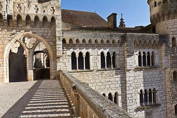 Image showing Ancien Palais Abbatial of Rocamadour. 