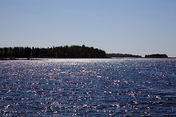 Image showing North Sea silver sun