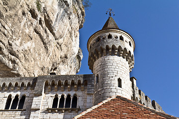 Image showing Donjon of the Palais Abbatial of Rocamadour