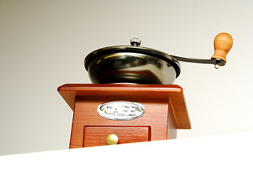 Image showing Interesting foto of old fashioned coffee grinder