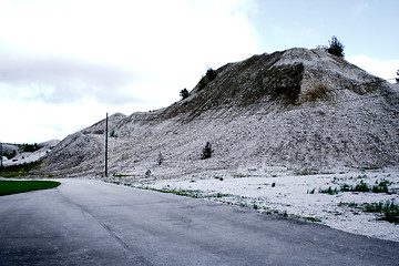 Image showing Look on mountain maded from coaldust