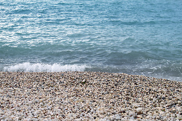 Image showing pebble beach 