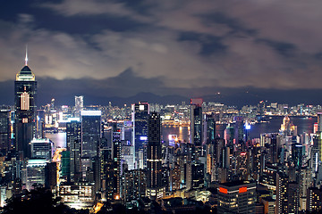 Image showing Hong Kong at night 