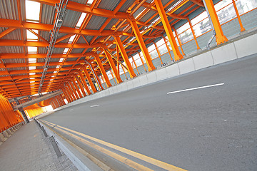 Image showing Interior of urban tunnel without traffic