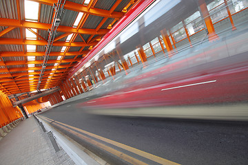 Image showing orange steel tunnel