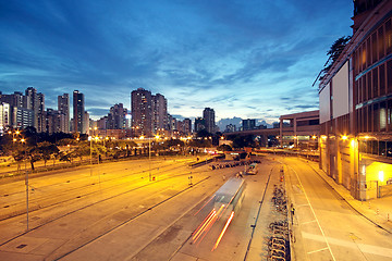 Image showing Night scene of Hong Kong 