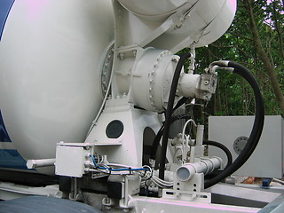 Image showing A part of a concrete truck