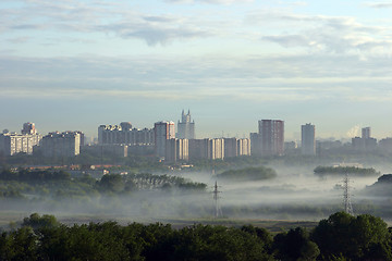 Image showing Moscow on a dawn