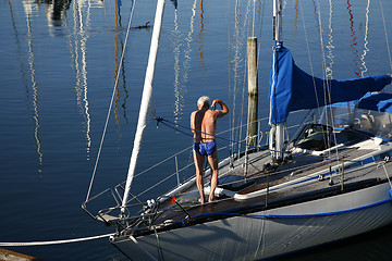 Image showing Morning bath