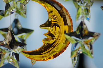 Image showing Moon and stars - plastic