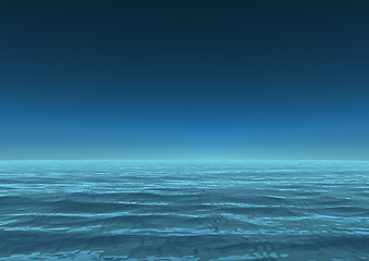 Image showing Infinite ocean sea.