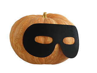 Image showing Halloween masqueraded pumpkin