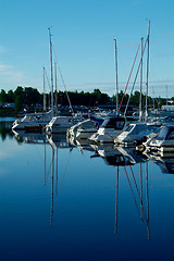 Image showing Yacht harbour in the morning