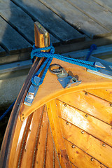 Image showing Detail of wooden boat