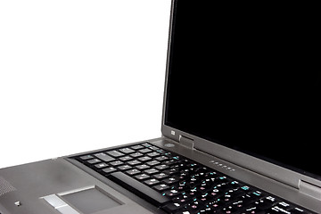 Image showing High-end laptop computer isolated on white background