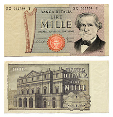 Image showing Old Italian Money