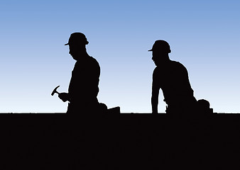 Image showing Construction workers