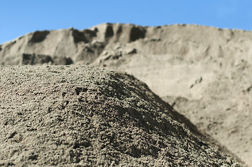 Image showing Piles of sand