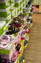 Image showing Kids shoe store