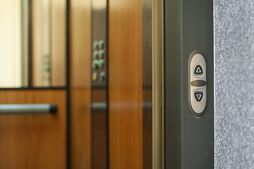 Image showing Open door of an elevator