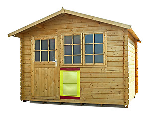 Image showing New wooden house