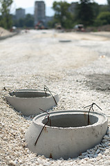 Image showing Construction of sewerage