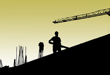 Image showing Construction workers