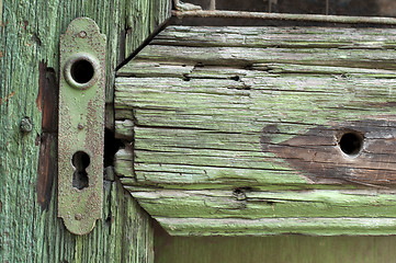 Image showing Part of an old door