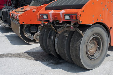 Image showing Asphalt rollers