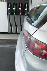 Image showing Car at a gas station