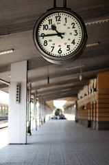 Image showing Railway station clock