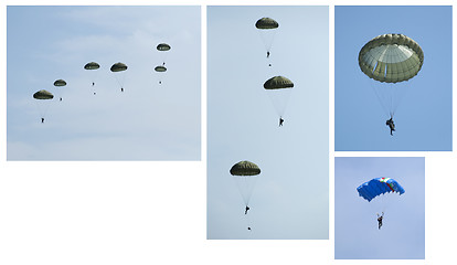 Image showing Paratroopers, Group and independent