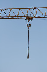 Image showing Construction crane close up