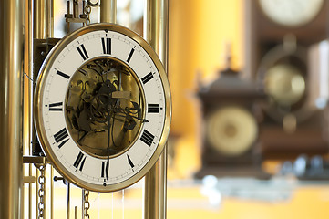 Image showing Old antique clocks