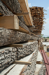 Image showing Timber. Planks and beams