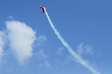 Image showing Red plane looping