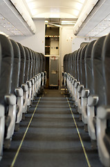 Image showing Interior an empty plane