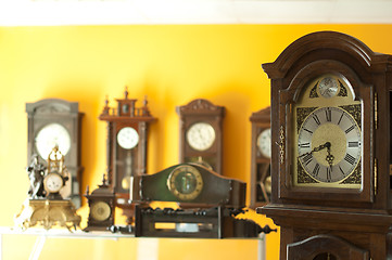 Image showing Old antique clocks