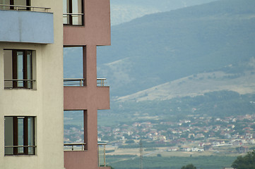 Image showing Residential building and village