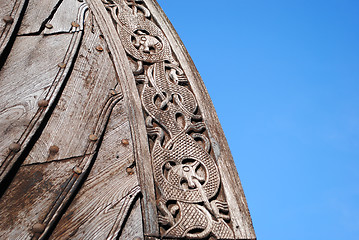 Image showing Viking ship detail