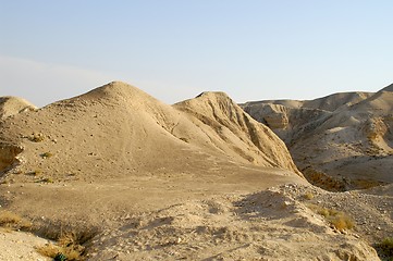 Image showing arava desert - dead landscape, background