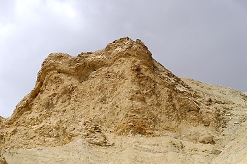 Image showing arava desert - dead landscape, stone and sand