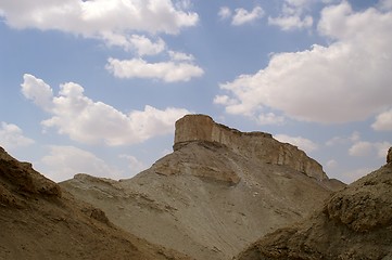 Image showing arava desert - dead landscape, stone and sand