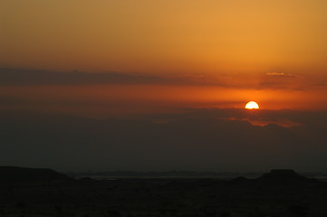 Image showing Beautifull desert sunset