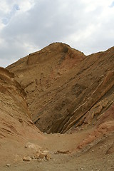 Image showing arava desert - dead landscape, stone and sand