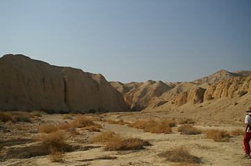 Image showing arava desert - dead landscape, background