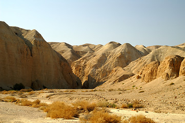 Image showing arava desert - dead landscape, background