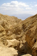 Image showing arava desert - dead landscape, stone and sand