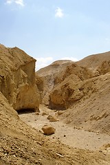 Image showing arava desert - dead landscape, stone and sand