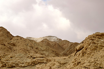 Image showing arava desert - dead landscape, stone and sand